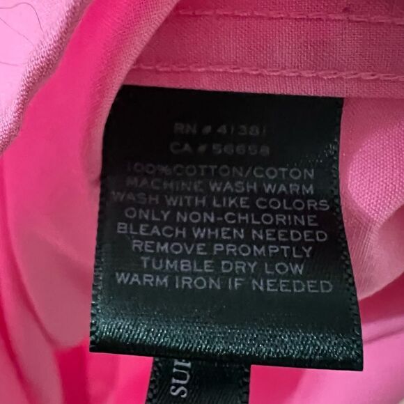 Lauren Ralph Lauren Pink Sleeveless Button Down Shirt NWT - Picture 7 of 9